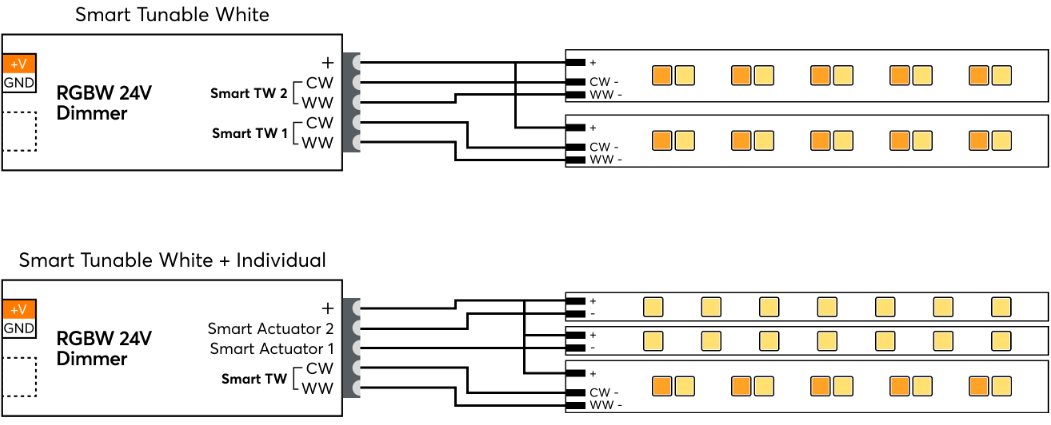 rgbw 24v dimmer tree